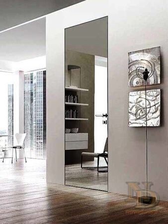 Дверь скрытая c зеркалом "HIDE" SZ1