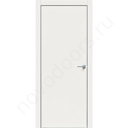 Дверь L10 сатин белый