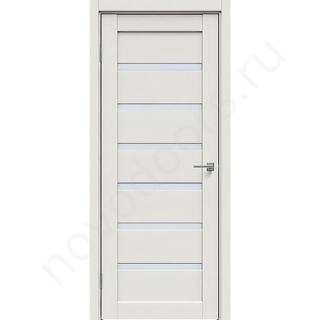 Дверь L1 сатин белый