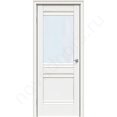 Дверь L12 сатин белый